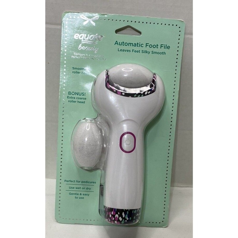 Equate Beauty Automatic Gentle and Effective Foot File Leaves Feet Silky Smooth